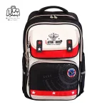 تصویر اختصاصی از نمای جلوی کوله پشتی مدرسه لاتین شیپ ۸۲۰۲۶ در رنگ مشکی