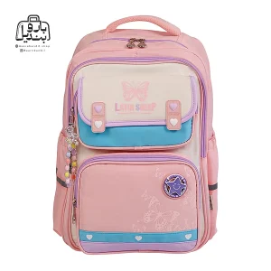 تصویر اختصاصی از نمای جلوی کوله پشتی مدرسه لاتین شیپ ۸۲۰۲۶ در رنگ صورتی