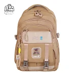 تصویر اختصاصی از نمای جلوی کوله پشتی مدرسه یونیک ۱۰۱۱ در رنگ شکلاتی