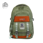 تصویر اختصاصی از نمای جلوی کوله پشتی مدرسه یونیک ۱۰۱۱ در رنگ سبز