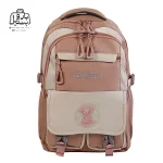 تصویر اختصاصی از نمای جلوی کوله پشتی مدرسه یونیک ۱۰۱۴ در رنگ آجری