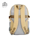 تصویر اختصاصی از نمای پشتی کوله پشتی مدرسه یونیک ۱۰۳۳ در رنگ خردلی