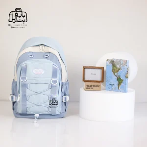 تصویر اختصاصی از نمای جلوی کوله پشتی مدرسه زاندی ۰۰۰۸ در رنگ آبی