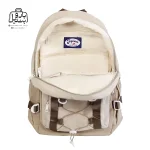 تصویر اختصاصی از زیپ باز کوله پشتی مدرسه زاندی ۰۰۰۸ در رنگ کرم