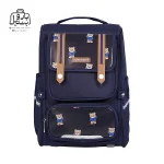 تصویر اختصاصی از نمای جلوی کوله پشتی مدرسه زاندی ۱۱۷۸ در رنگ سرمه‌ای