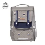 تصویر اختصاصی از نمای جلوی کوله پشتی مدرسه زاندی ۱۱۷۸ در رنگ طوسی