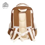 تصویر اختصاصی از نمای پشتی کوله پشتی مدرسه زاندی ۱۲۲۷ در رنگ شکلاتی