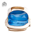 تصویر اختصاصی از زیپ باز کوله پشتی مدرسه زاندی ۱۲۲۷ در رنگ شکلاتی