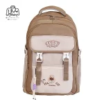 تصویر اختصاصی از نمای جلوی کوله پشتی مدرسه زاندی ۳۶۴۱ در رنگ کرم