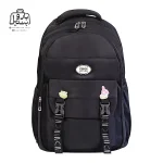 تصویر اختصاصی از نمای جلوی کوله پشتی مدرسه زاندی ۳۶۴۷ در رنگ مشکی