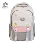 تصویر اختصاصی از نمای جلوی کوله پشتی مدرسه زاندی ۳۶۴۷ در رنگ طوسی