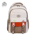 تصویر اختصاصی از نمای جلوی کوله پشتی مدرسه زاندی ۳۶۴۷ در رنگ نسکافه‌ای