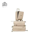 تصویر اختصاصی از ست سه تکه چمدان هرموسا پرو در رنگ کرمی