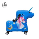 تصویر اختصاصی از بند چمدان کودک اسکوتری unicorn در رنگ آبی