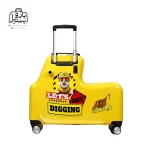 تصویر اختصاصی از نمای پشت چمدان کودک اسکوتری طرح youpin paw patrol در رنگ زرد