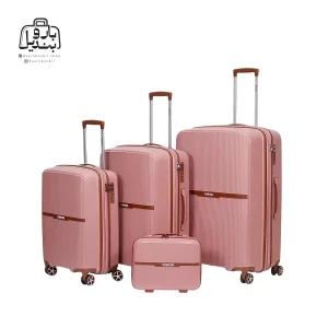 تصویر اختصاصی از ست چهار تکه چمدان تیتان پلورا ایفل در رنگ کالباسی