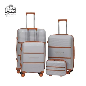 تصویر اختصاصی از ست چهار تکه چمدان تیتان پلورا ونیز در رنگ طوسی