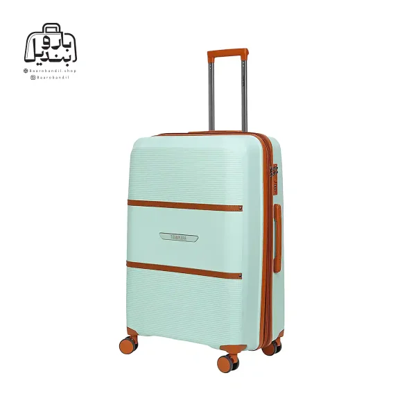 تصویر اختصاصی از چمدان تیتان پلورا ونیز سایز بزرگ در رنگ آبی الکتریکی