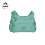 تصویر اختصاصی از نمای جلوی کیف زنانه دوشی بوبو کد ۱۵۳۱ در رنگ سبز آبی