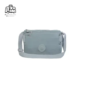 تصویر اختصاصی از نمای جلوی کیف زنانه دوشی بوبو همراه با بند کد ۱۶۴۵ در رنگ آبی