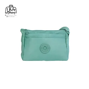 تصویر اختصاصی از نمای جلوی کیف زنانه دوشی بوبو کد ۱۶۴۷ در رنگ سبز آبی