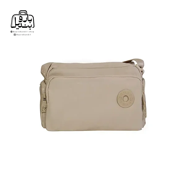 تصویر اختصاصی از نمای جلوی کیف زنانه دوشی بوبو کد ۲۰۷۹ در رنگ کرمی