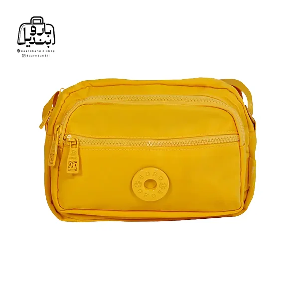 تصویر اختصاصی از نمای جلوی کیف زنانه دوشی بوبو کد ۵۳۰۴ در رنگ زرد