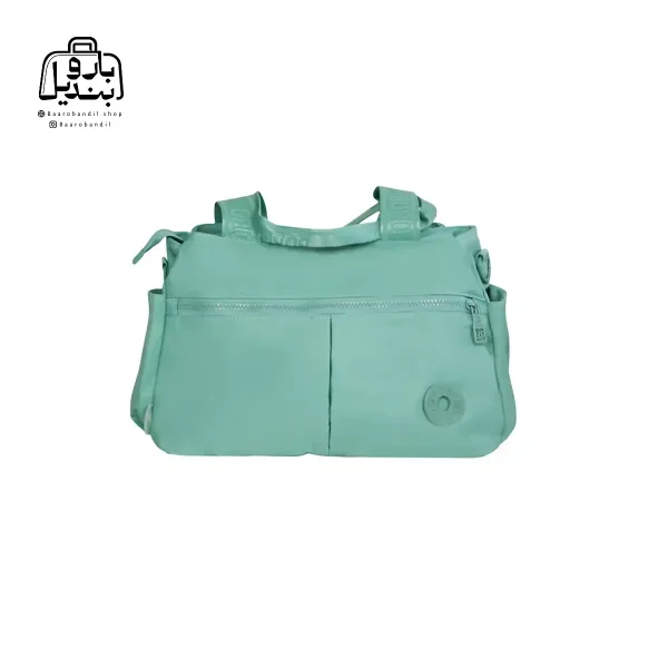 تصویر اختصاصی از نمای جلوی کیف زنانه دوشی بوبو کد ۱-۷۵۸ در رنگ سبز آبی