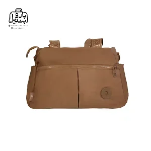 تصویر اختصاصی از نمای جلوی کیف زنانه دوشی بوبو کد ۱-۷۵۸ در رنگ شکلاتی