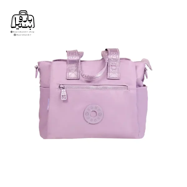 تصویر اختصاصی از نمای جلوی کیف زنانه دوشی بوبو کد ۹۸۰۷ در رنگ یاسی