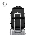 تصویر اختصاصی از قابلیت اتصال به دستهٔ چمدان کولهپشتی بنج کد ۱۹۱۶ در رنگ مشکی