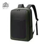 تصویر اختصاصی از نمای جلو و کناری کوله بنج کد 2952 در رنگ مشکی سبز