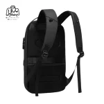 تصویر اختصاصی از نمای پشت و کناری کولهپشتی بنج کد ۷۲۲۵ در رنگ مشکی