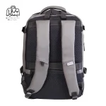 تصویر اختصاصی از نمای پشتی کوله‌پشتی بنج کد h۱۰۵۱ در رنگ طوسی