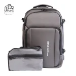 تصویر اختصاصی از نمای جلوی کوله‌پشتی بنج کد h۱۰۵۱ در رنگ طوسی