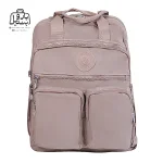 تصویر اختصاصی از نمای جلوی کناری کولهپشتی بنج کد ۱۸۵۳ در رنگ بژ روشن