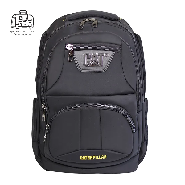 تصویر اختصاصی از نمای جلوی کوله‌پشتی کت کد ۱۷۲۹ در رنگ مشکی