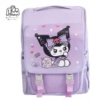 تصویر اختصاصی از نمای جلوی کوله‌پشتی مدرسه کرومی کد ۹۹۹ در رنگ یاسی