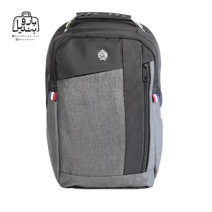 تصویر اختصاصی از نمای جلوی کوله‌پشتی مونکلر کد h۳۲ در رنگ مشکی طوسی