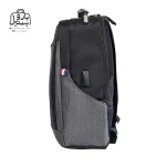 تصویر اختصاصی از نمای کناری کوله‌پشتی مونکلر کد h۳۲ در رنگ مشکی طوسی