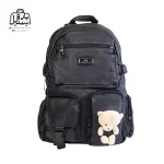 تصویر اختصاصی از نمای جلوی کوله‌پشتی اولد فرند کد d۲f۸۰۴ در رنگ مشکی