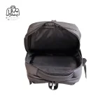 تصویر اختصاصی از زیپ باز کوله‌پشتی پرزیدنت کد ۶۱۶۶ در رنگ مشکی