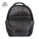 تصویر اختصاصی از زیپ باز کوله پشتی مدرسه حاصل ۱-۱۵۱۶ در رنگ مشکی