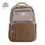 تصویر اختصاصی از نمای جلوی کوله پشتی مدرسه حاصل ۱-۱۵۱۶ در رنگ نسکافه‌ای