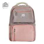 تصویر اختصاصی از نمای جلوی کوله پشتی مدرسه حاصل ۱-۱۵۱۶ در رنگ صورتی