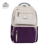 تصویر اختصاصی از نمای جلوی کوله پشتی مدرسه حاصل ۱-۱۵۱۶ در رنگ بنفش