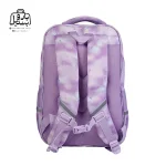 تصویر اختصاصی از نمای پشتی کوله پشتی مدرسه هونکا ۲۶۱۸ طرح کرومی در رنگ یاسی