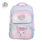 تصویر اختصاصی از نمای جلوی کوله پشتی مدرسه هونکا ۲۶۲۳ طرح کرومی در رنگ آبی روشن