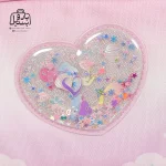 تصویر اختصاصی از جزئیات کوله پشتی مدرسه هونکا ۲۶۲۳ طرح کرومی در رنگ صورتی