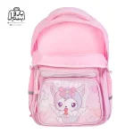 تصویر اختصاصی از زیپ باز کوله پشتی مدرسه هونکا ۲۶۲۳ طرح کرومی در رنگ صورتی